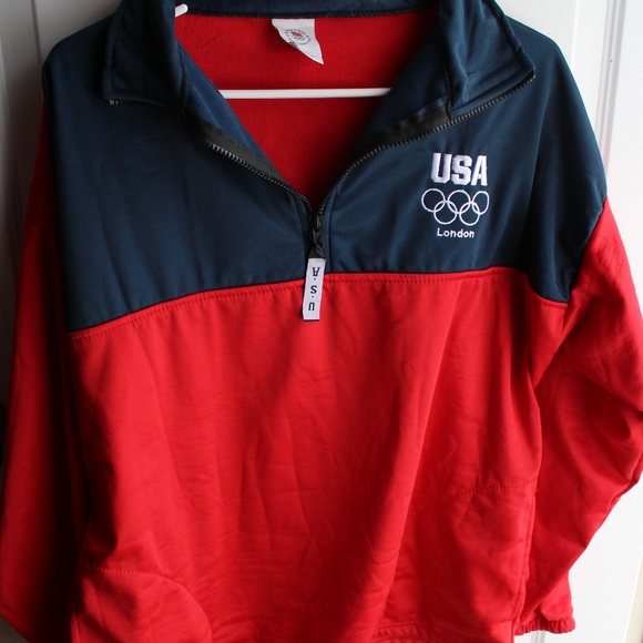 Olympic Commitee Tops - USA Olympic Half-Zip Sweatshirt